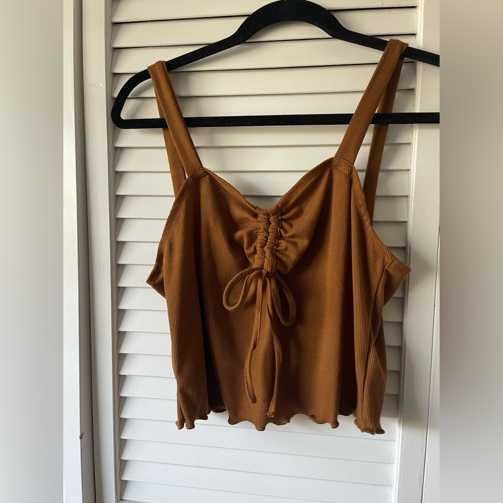 Brown Crop Top